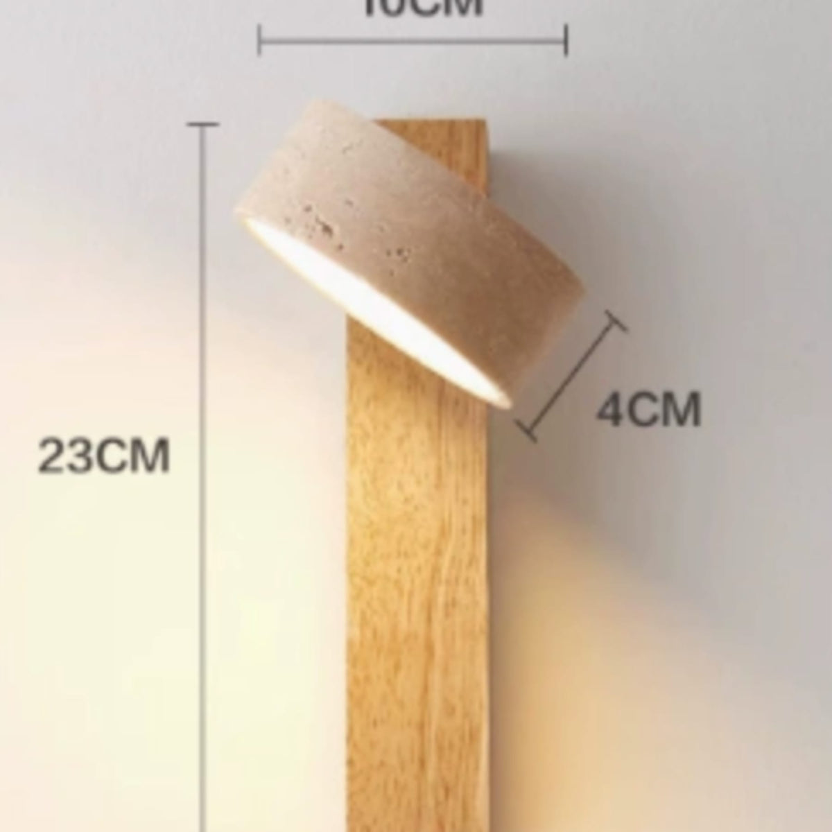Wood Wall Light in Wood Colour or Walnut