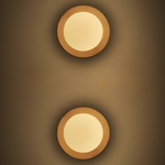Wood and Glass Globe Wall Light with G9 Fitting