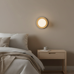 Wood and Glass Globe Wall Light with G9 Fitting