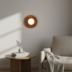 Wood and Glass Globe Wall Light with G9 Fitting