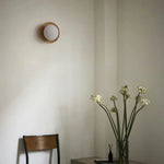 Wood and Glass Globe Wall Light with G9 Fitting