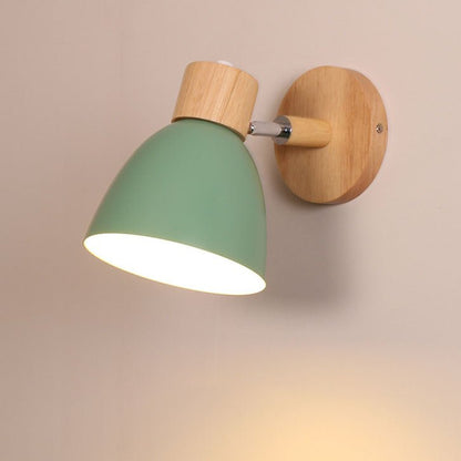 Wooden Cone LED Wall Light Fixture - Minimalist Design, 1-Bulb6