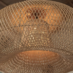 Woven Rattan Dome Pendant Light