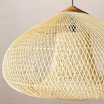 Woven Rattan Dome Pendant Light