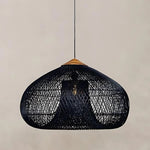 Woven Rattan Dome Pendant Light