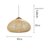 Woven Rattan Dome Pendant Light