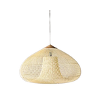 Woven Rattan Dome Pendant Light