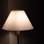 Rechargeable Brass-Colour Fabric Table Lamp