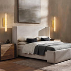 Elegant Alabaster Single Wall Sconce - 19 inches High