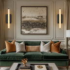 Elegant Alabaster Single Wall Sconce - 19 inches High