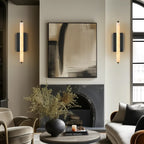 Elegant Alabaster Single Wall Sconce - 19 inches High