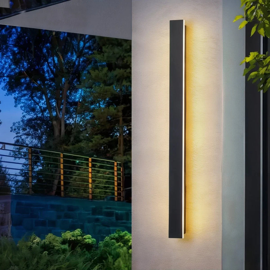 Modern Outdoor Long Strip Wall Sconce Light