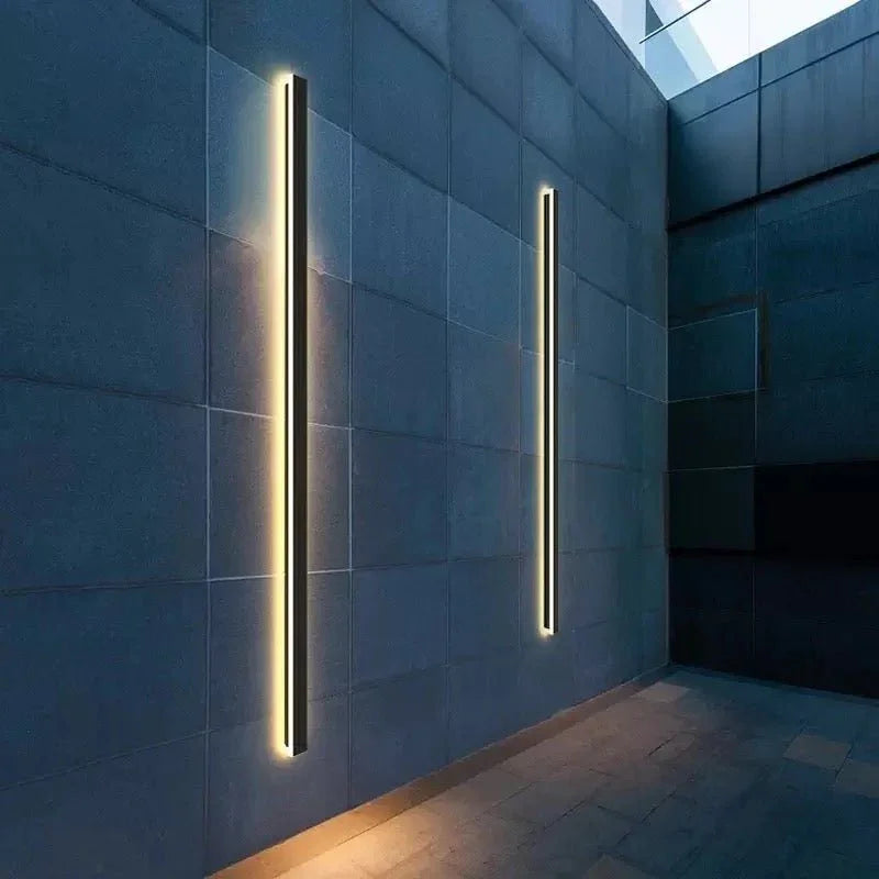 Modern Outdoor Long Strip Wall Sconce Light