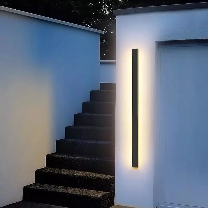 Modern Outdoor Long Strip Wall Sconce Light