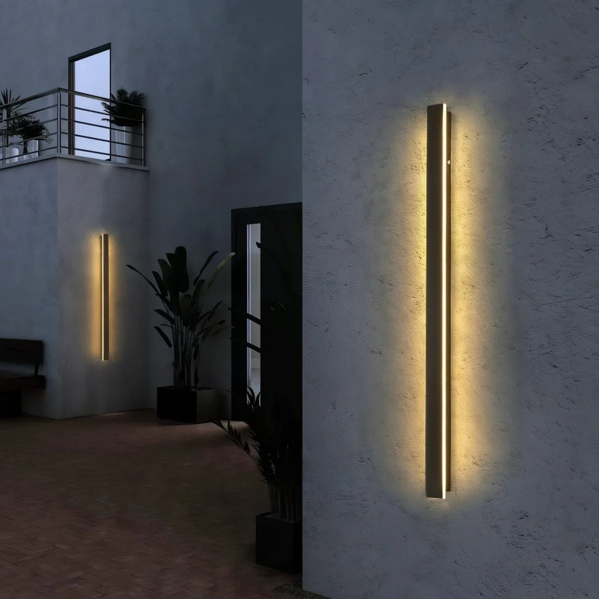 Modern Outdoor Long Strip Wall Sconce Light