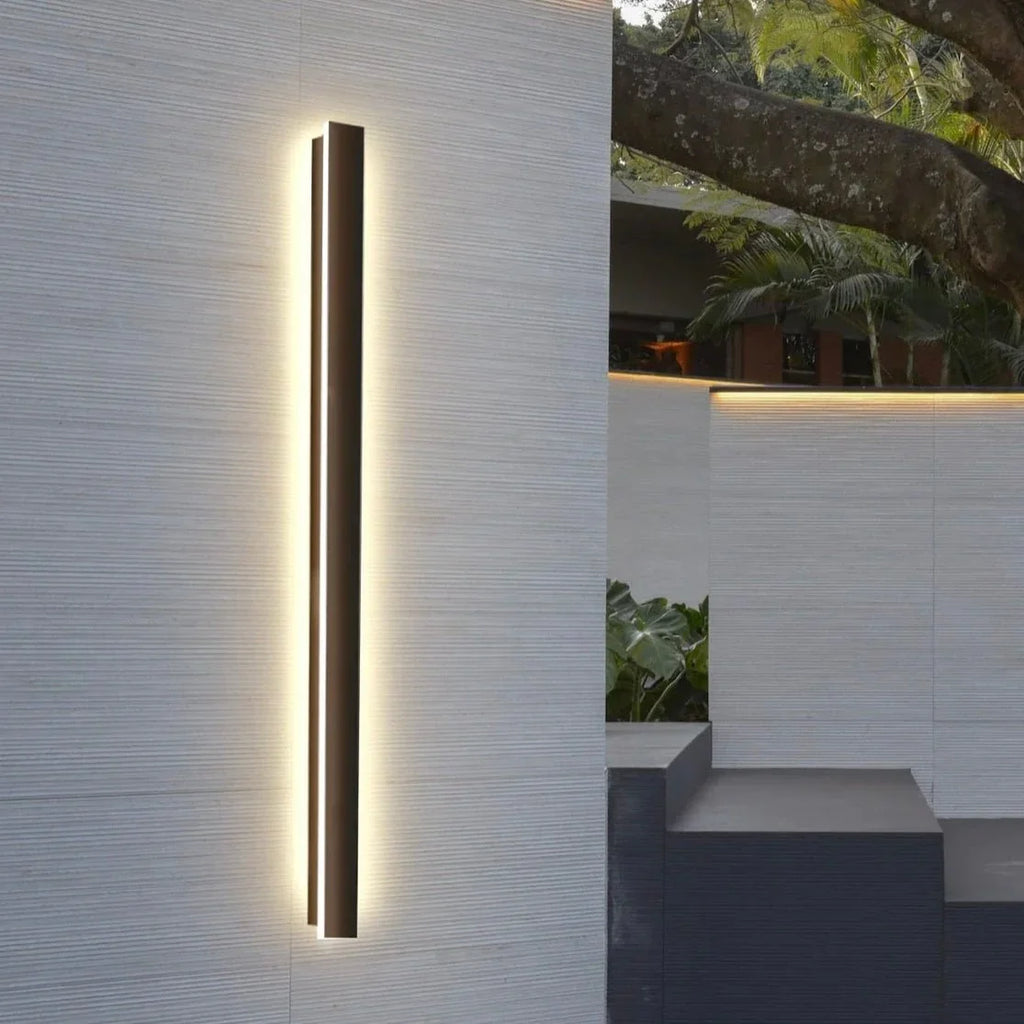 Modern Outdoor Long Strip Wall Sconce Light