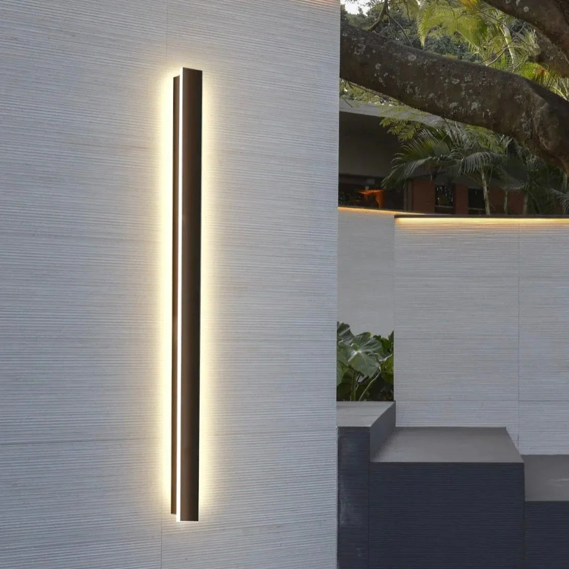 Modern Outdoor Long Strip Wall Sconce Light