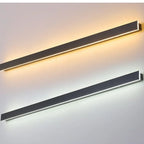 Modern Outdoor Long Strip Wall Sconce Light