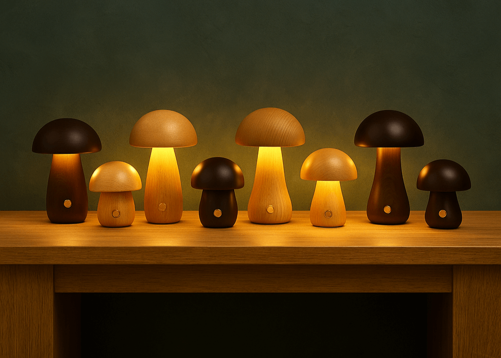 Rechargeable Mushroom LED Table Lamp