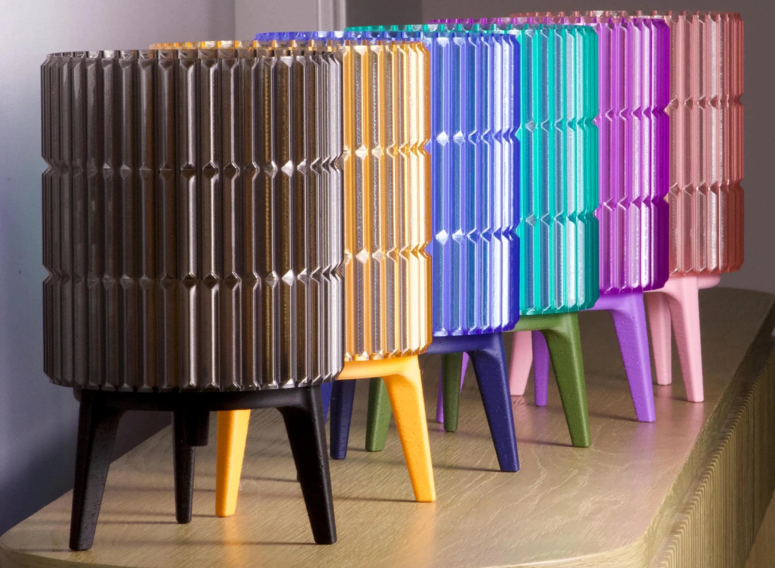 Fluffy Cotton Candy-Inspired Table Lamp