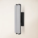 19" Double-Pillar Wall Sconce: Genuine Spanish Alabaster & Satin Brass