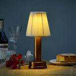 Rechargeable Fabric Shade Table Lamp with Touch Control