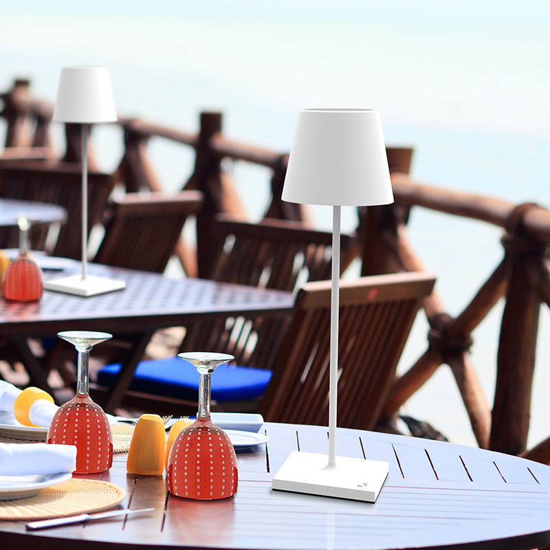 Cordless Aluminium Touch Table Lamp with Adjustable LED